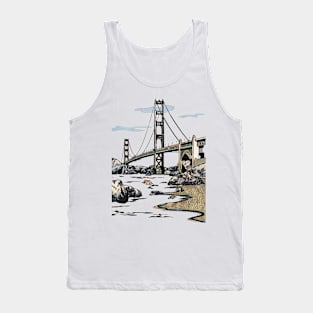 Golden Gate Bridge San Francisco Tank Top